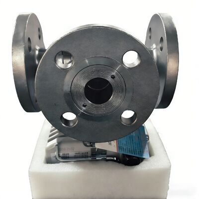T-type Flanged Three-way Valve Quarter Turn Actuator