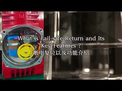 Actuador elétrico à prova de explosão IP68 CSA Modbus de reinicialização de desligamento