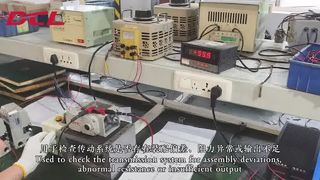 Teste de desempenho de torque intermediário do atuador elétrico